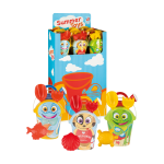 Assorted display with <br> 18 sea sets Buby Beach <br> ø 17 cm