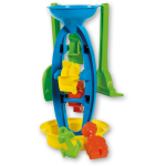 Set con mulino 3 pale per acqua e sabbia con accessori - immagine 3