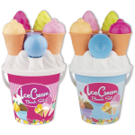 Set mare con secchiello e coni gelato <br> &oslash; 17 cm
