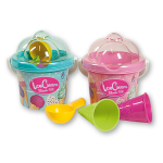 Set mare con secchiello e coni gelato &oslash; 13 cm