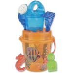 Set mare con secchiello trasparete colorato <br> &oslash; 17 cm - immagine 3