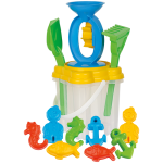 Sea set with mill and transparent tower bucket 15x15 cm - Image 2