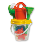 Set mare con secchiello Ciprus trasparente <br> &oslash; 18 cm - immagine 2