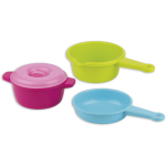 Set of pots and lids