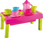 Mini table with coffee set?