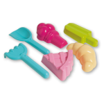 Sweet and ice cream molds for the sand