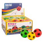 Display with Super Ball multicolored bouncing balls ø 70 mm