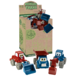 Display con 12 veicoli Happy Trucks assortiti