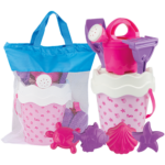 Borsa rete con set gioco sabbia