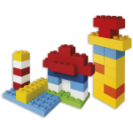 Large bucket with colored bricks - Image 2